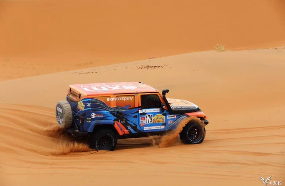 Jeep dans le désert Gazelle EXM