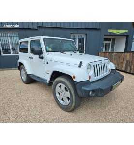Jeep Wrangler 4x4 jk sahara 2.8 crd 200 cv blanc