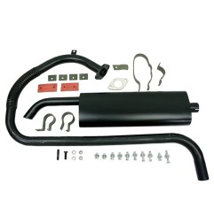 Kit échappement ovale complet Jeep Willys MB Hotchkiss M201 WOA6118K