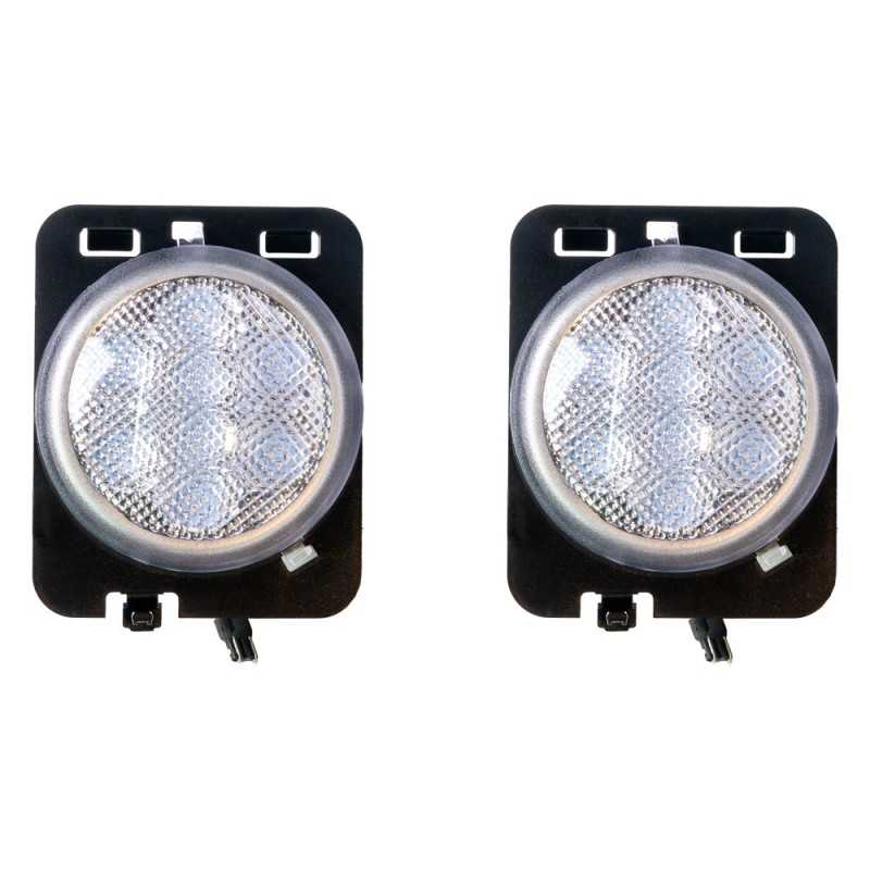 Répétiteur aile LED blanc avant Jeep Wrangler JK 07-18