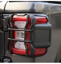 Grille protection feux arrière noir mat Jeep Wrangler JL/ hybride 4xe/ Gladiator