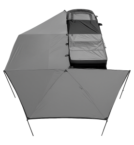 Auvent Store "Nomadic" 270° Gris Foncé pour Jeep - Kulture Jeep