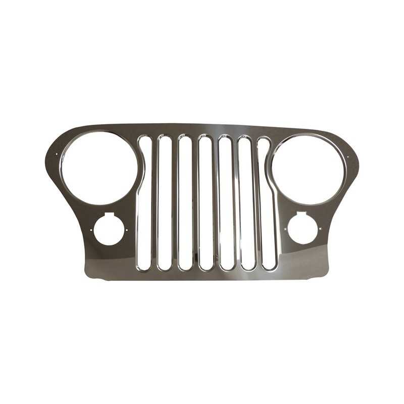 Enjoliveur de calandre (grille) INOX Jeep CJ CJ5 CJ7