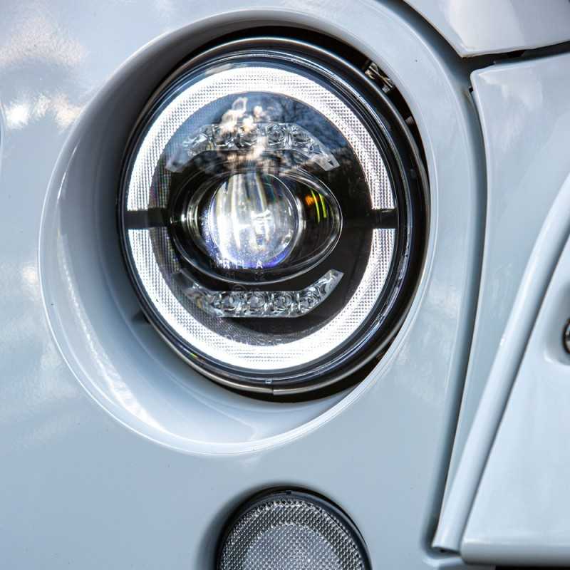 Optique phare led 7" avec Feux de Position