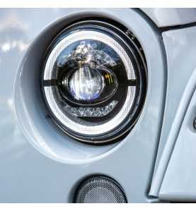 Optique phare feu éclairage led 7 avec Feux de Position - Jeep Wrangler JK Jeep Wrangler TJ Jeep CJ. 0824.26