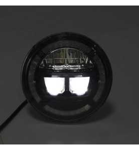 Optique Phare Bi-LED 7" Noir Jeep Wrangler JK TJ & CJ 76-18 - Kulture Jeep