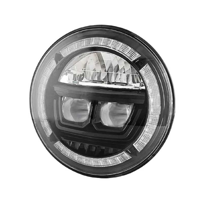 Optique Phare Bi-LED 7" Noir Jeep Wrangler JK TJ & CJ 76-18 Optique Phare Bi-LED 7" Noir Jeep Wrangler JK TJ & CJ 76-18