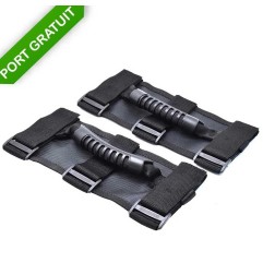 Poignées Intérieur Noir Jeep CJ Wrangler YJ TJ JK JL Gladiator JT 13505.04