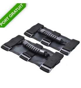 Poignées Intérieur Noir Jeep CJ Wrangler YJ TJ JK JL Gladiator JT 13505.04