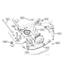 Support de lames à souder sur châssis côté jumelle Jeep Wrangler YJ 87-95