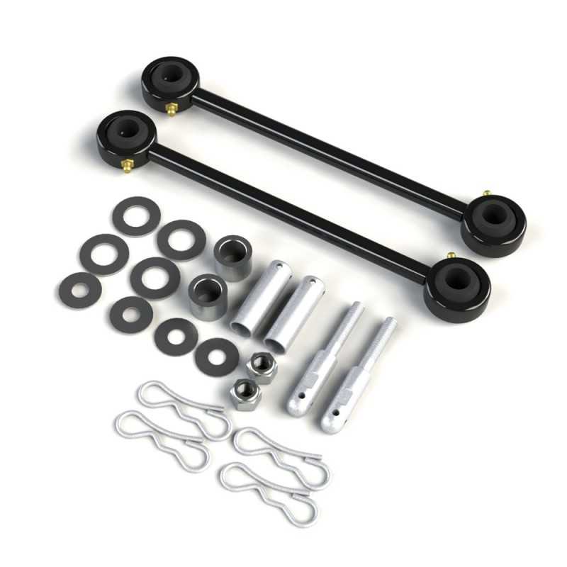 Biellettes de barre stabilisatrice déconnectables Teraflex 3–4" – Jeep Wrangler YJ (1987–1995)