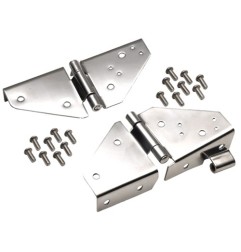 Charnière de pare brise INOX jeep CJ7 Wrangler YJ 76-96 488403 SH7403