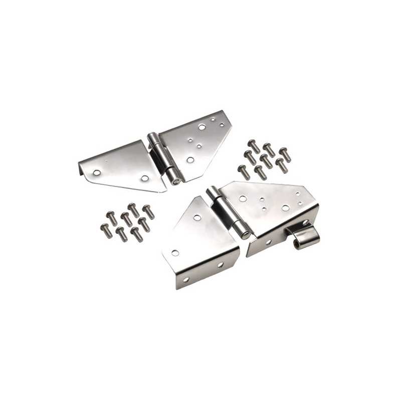 Charnière de pare brise INOX jeep CJ7 Wrangler YJ 76-96