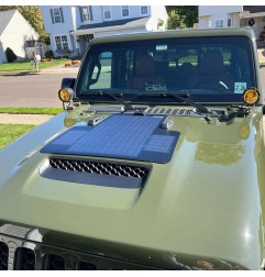 Panneau solaire flexible de capot 55W Jeep Wrangler JL Eu