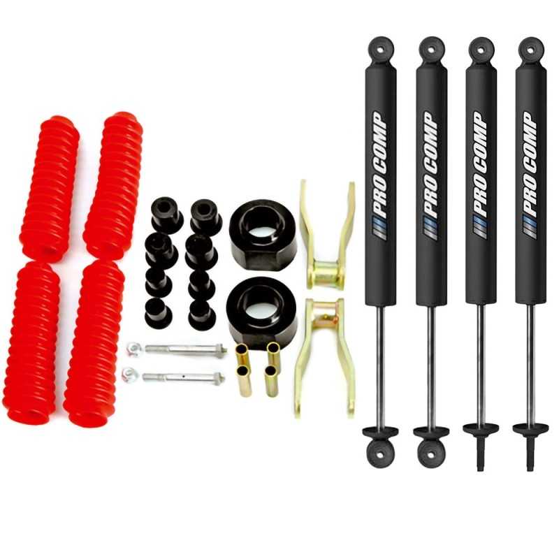 Kit de suspension +1.5 - 40mm avec amortisseur ProComp Jeep Cherokee XJ 84-01