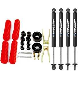Kit de suspension +1.5 - 40mm avec amortisseur ProComp Jeep Cherokee XJ 84-01