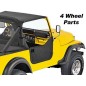Demi-Portes Black Crush BESTOP Jeep Wrangler CJ 76-80