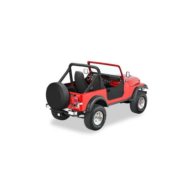 Demi-Portes Black Crush BESTOP Jeep Wrangler CJ 76-80