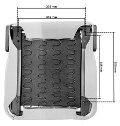 Siège AV confort gris Jeep CJ & Wrangler YJ TJ 76-06