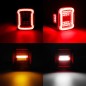 Feux arrière LED rouges sans éclairage de plaque – Jeep Wrangler TJ 97-06 Feux arrière LED rouges sans éclairage de plaque – Jeep Wrangler TJ 97-06