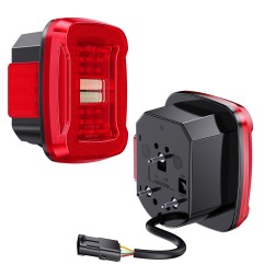 Feux arrière LED rouges sans éclairage de plaque – Jeep Wrangler TJ 97-06