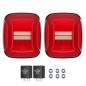 Feux arrière LED rouges sans éclairage de plaque – Jeep Wrangler TJ 97-06 Feux arrière LED rouges sans éclairage de plaque – Jeep Wrangler TJ 97-06