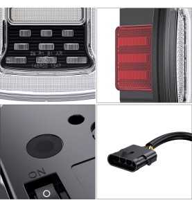 Feux arrière LED blanche Jeep Wrangler TJ 1997-2006 - Kulture Jeep