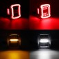 Feux arrière LED blanche sans éclairage de plaque – Jeep Wrangler TJ 97-06 Feux arrière LED blanche sans éclairage de plaque – Jeep Wrangler TJ 97-06