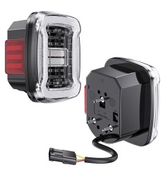 Feux arrière LED blanche sans éclairage de plaque – Jeep Wrangler TJ 97-06