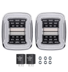 Feux arrière LED blanche sans éclairage de plaque – Jeep Wrangler TJ 97-06