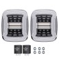 Feux arrière LED blanche sans éclairage de plaque – Jeep Wrangler TJ 97-06 Feux arrière LED blanche sans éclairage de plaque – Jeep Wrangler TJ 97-06