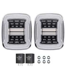 Feux arrière LED blanche sans éclairage de plaque – Jeep Wrangler TJ 97-06