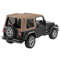 Bâche Capotage Supertop NX Marron (Spice) pour Jeep Wrangler TJ de 1996 à 2006. 54720-37