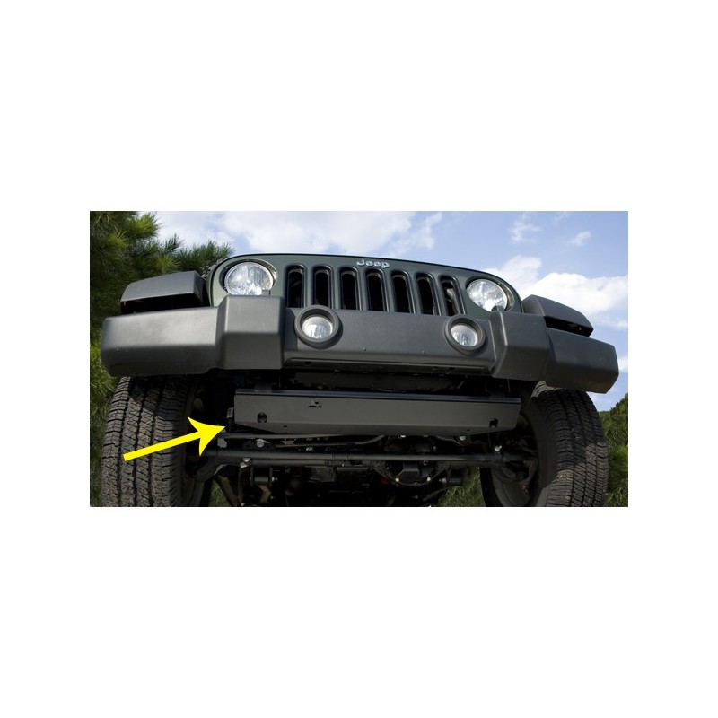 Tole de blindage avant acier pour Jeep WRANGLER JK de 2007 à 2018. 18003.30