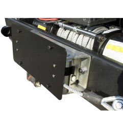 support plaque immat. sur guide cable de treuil