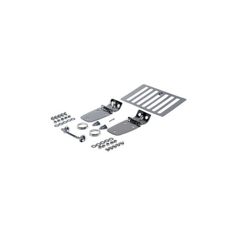 kit accessoire capot INOX jeep TJ 1998-06