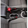 enjoliveur de porte gobelet argent brossé JK