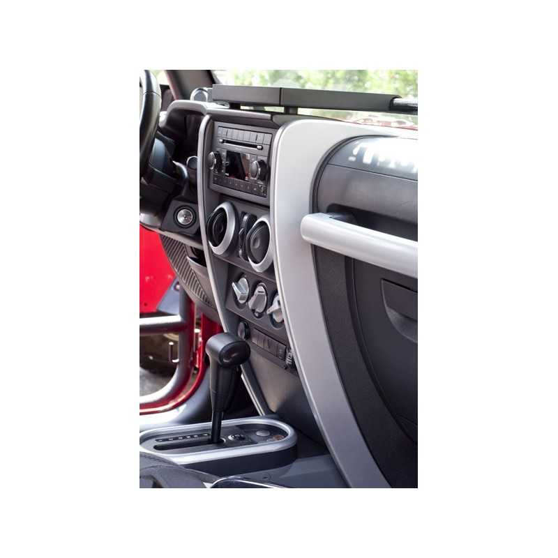 Enjoliveur tableau de bord argent brossé Jeep Wrangler JK