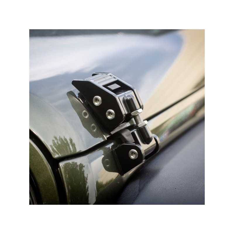 Attache capot renforcée noir Jeep Wrangler JK