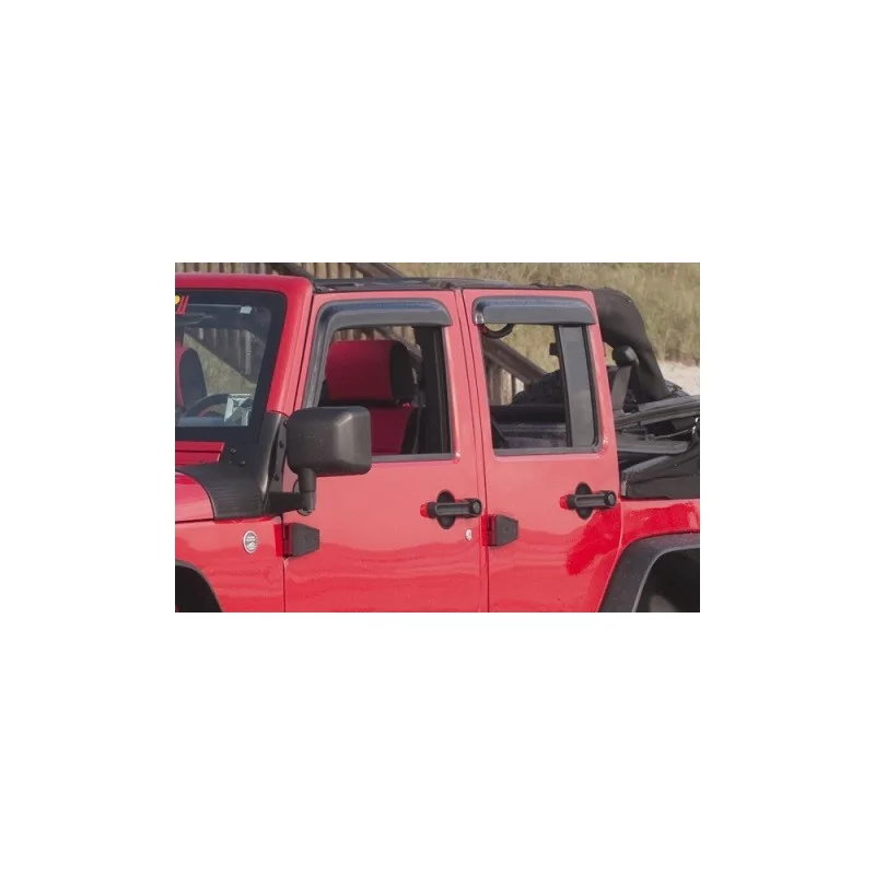 Déflecteur air fumé sur porte Jeep Wrangler JK 4 portes 11351.12