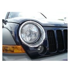 Enjoliveur de phare chromé JEEP Cherokee KJ