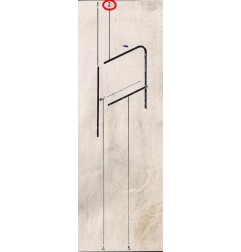 Joint guide glace porte AV. JEEP CJ7 CJ8 Wrangler YJ 76-95 J5457057
