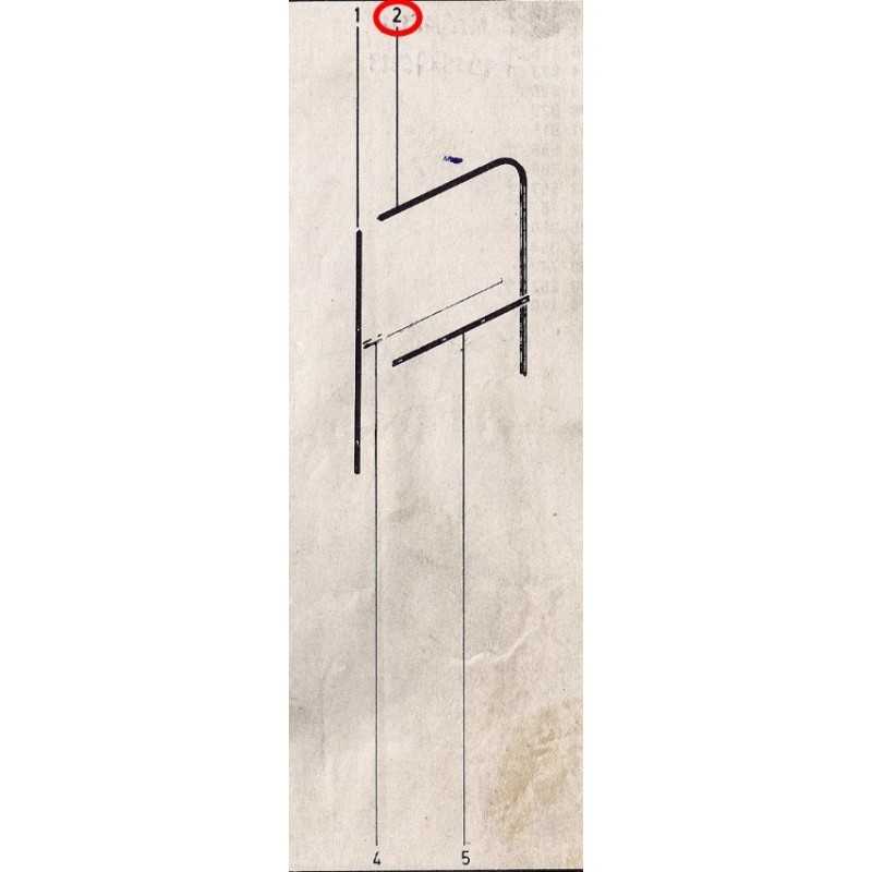 Joint guide glace porte JEEP CJ7 CJ8 Wrangler YJ 76-95 Joint guide glace porte JEEP CJ7 CJ8 Wrangler YJ 76-95