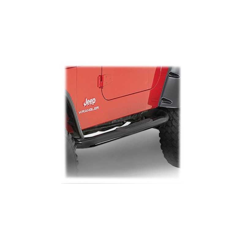 Protection latérale marche pied noire JEEP Wrangler YJ