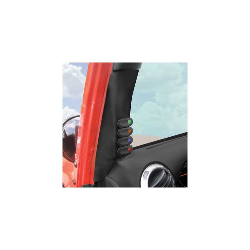 Kit support gauche + 4 interrupteurs JEEP Wrangler JK 11-16