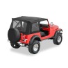 Capotage Bâche SuperTop noir Classic Jeep CJ7  76-86 & Jeep YJ: 87-95 51599-15