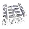 kit de charniere de porte INOX JK 4 portes