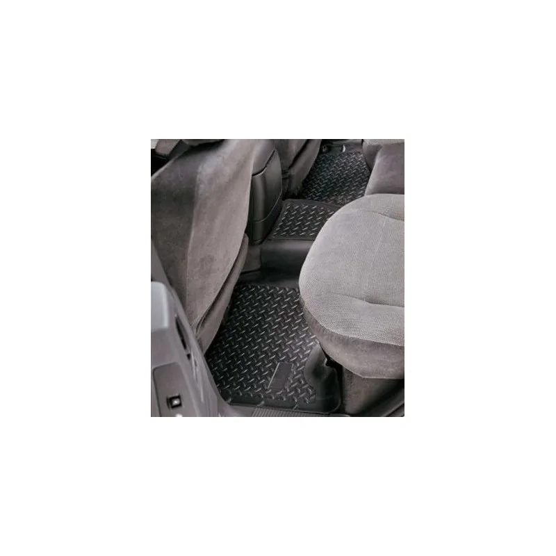 Tapis de sol arrière en caoutchouc noir Jeep Cherokee KJ 02-07
