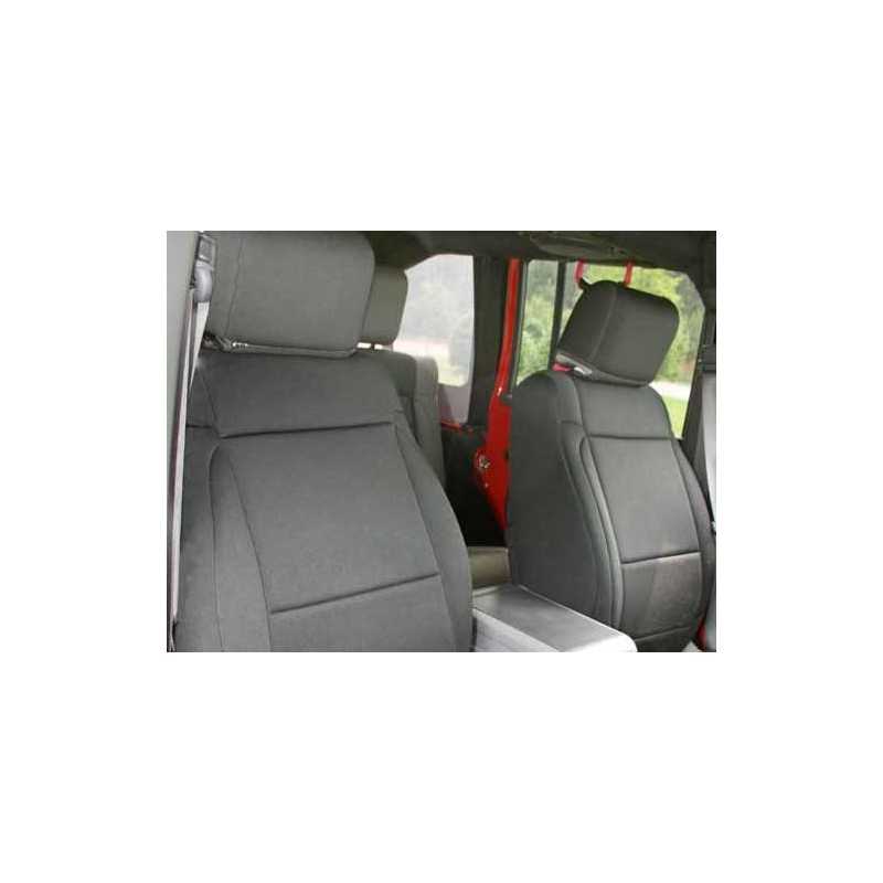 Housse Siège AV noir Jeep Wrangler JK 07-10