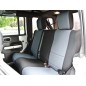 Housses Siège AR Néoprène noir / charbon Jeep Wrangler JK 4P 13-15